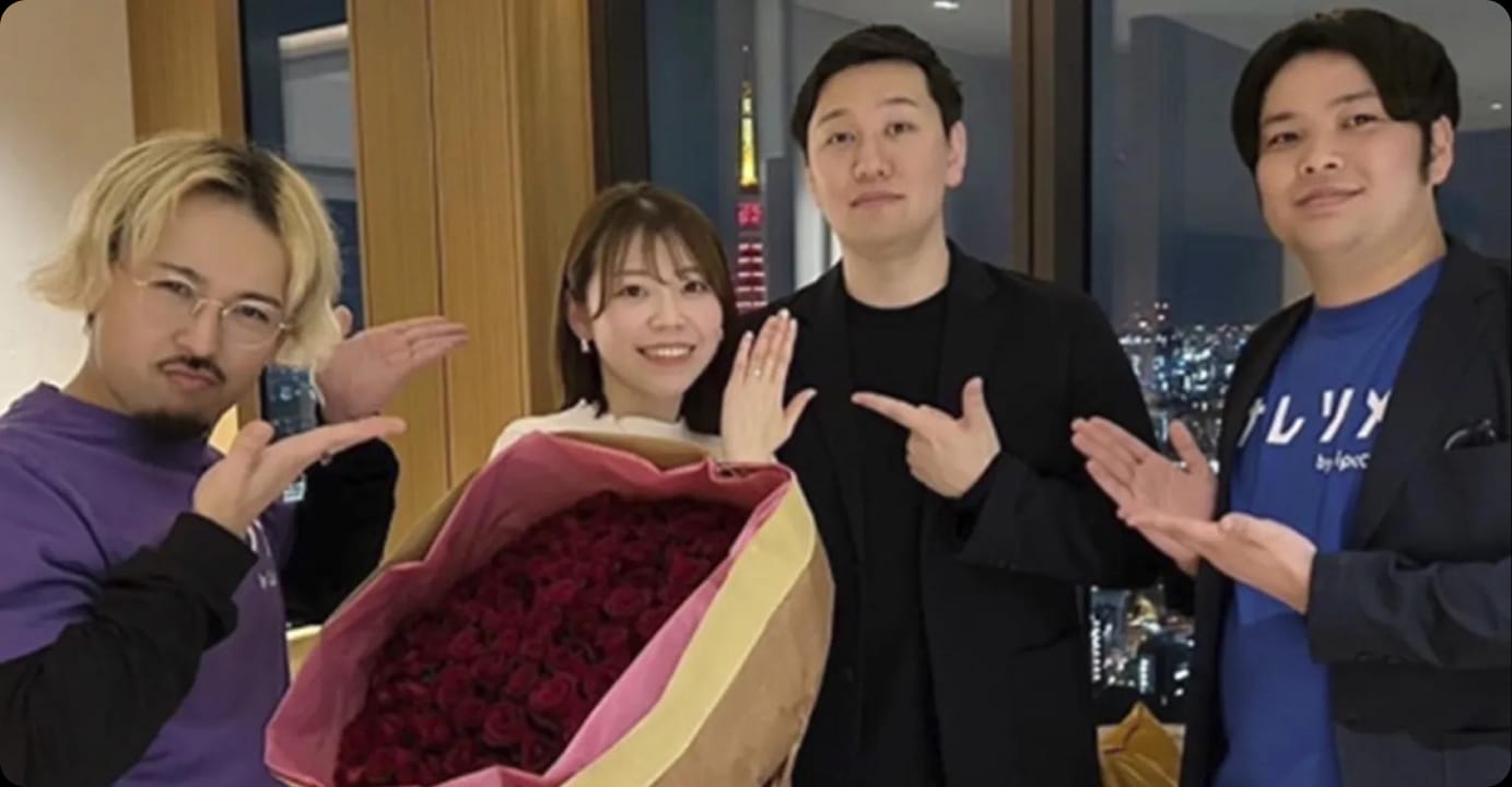 昔から知っていたような心地よさで、出会って4ヶ月で成婚したご夫婦とスタッフ